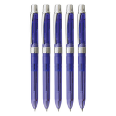 PENAC多功能三用筆 Ele-001 (0.7mm原子筆+0.5mm自動鉛筆), 紫色, 5支