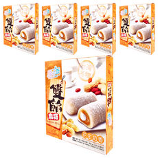 YUKI&LOVE 雪之戀 雙餡麻糬, 花生牛奶口味, 台灣名物 MOCHI ROLL, 300g, 5盒