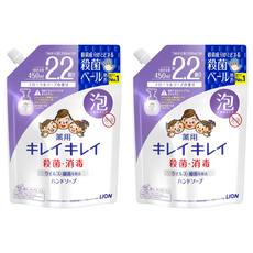 LION 獅王 趣淨 泡沫洗手慕斯 補充包 花香, 450ml, 2件