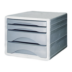 LONG HO 龍和文具 效率櫃 DR-522 A4 355x295x250mm, 灰, 4層