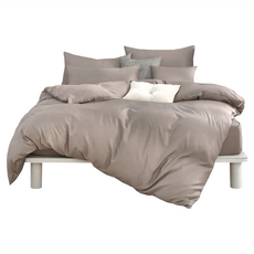 藍貓 素色天絲纖維兩用被套 MIT台灣製造 3M吸濕排汗, 卡其色, 6 x 7尺(210 x 180cm)