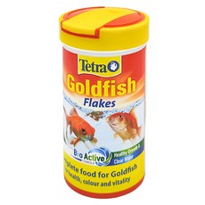 Tetra 德彩 適用於全魚及冷水魚 營養均衡的頂級金魚薄片飼料, 250ml, 1罐
