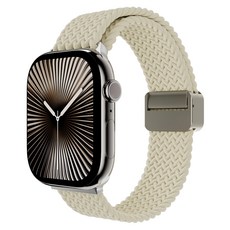 MAGEASY Apple Watch Braided 編織尼龍磁扣錶環, 星光色, 1條