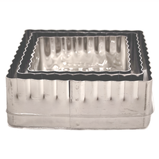 KAI 貝印 House 正方型餅乾模 Set 3件組, 不鏽鋼材質, DL-6401, 1組