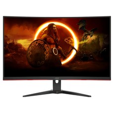 AOC VA FHD 250Hz 曲面電競螢幕 Adaptive Sync/HDR10/0.5ms, 31.5吋, C32G2ZE2