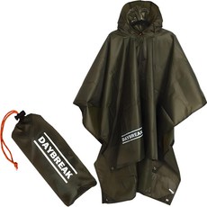 DAYBREAK 露營用斗篷雨衣, 1件, 混色