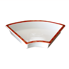 錦扇天皿-日本製, 27x16x4.5cm, 容量750ml, 日本瓷器, 27 x 16 x 4.5cm, 混合色, 1個