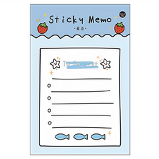 infeelME 暖空紙品 晴日付安便利貼 85x130mm 星星To Do List便條紙, 星點 藍色, 30張, 3組