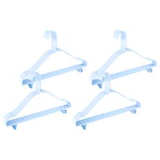 小麥購物 不鏽鋼衣架 C076 6g 40支, 帶勾款 天青藍