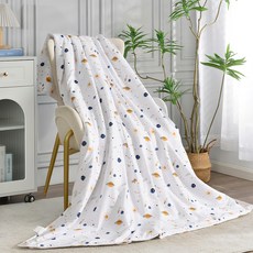 FOCA 100%精梳純棉鋪棉四季涼被, 星軌