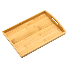 菊川本味 炭化竹托盤 M23, 小外徑39 x 27 x 2.8cm(把手高4.9cm), 39 x 27 x 2.8cm, 1個