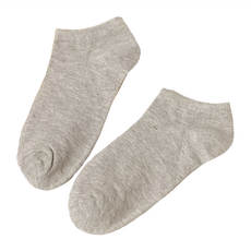 隱形短襪 Set 20雙 短版素色襪子 針織材質 共9色, 35~36, 神秘灰