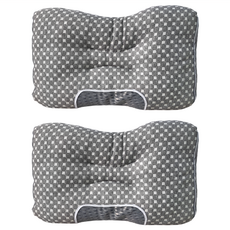 JAROI SPA級可水洗釋壓護頸枕 60 x 40cm 舒適支撐, 1組, 灰色