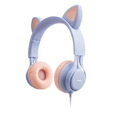 RASTO 萌貓頭戴式兒童耳機, RS55, 紫色