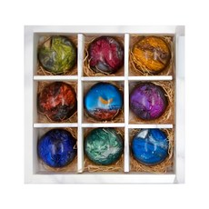 胺基酸寶石皂9顆禮盒, 270g, 9顆,1盒