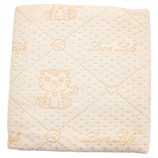 OhBabyLying 四層有機彩棉隔尿墊 - 小老虎, 大(100 x 80cm), 1個