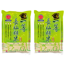 三好米 一等長秈糙米, 口感自然 自帶甜味 米粒香Q彈性 免浸泡 CNS一等米, 2.2kg, 2包