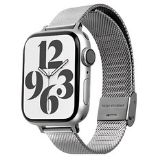 LAUT 萊德 新米蘭不銹鋼錶帶, 銀色, 1個