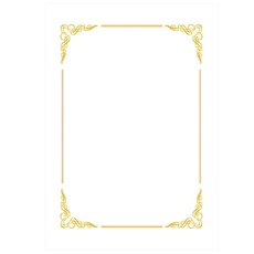 WOOJIN Industry 7500PR 雲朵花紋獎狀用紙, 20張, 白色