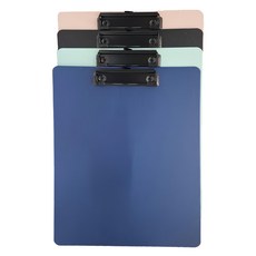 蘿林嚴選 A4文件板夾4入, 粉色 + 淺綠色 + 黑色 + 深藍色, 1組