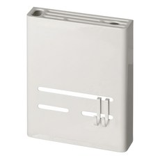 懶角落 廚房壁掛置物架連體砧板架 鐵製, 白色, 1個