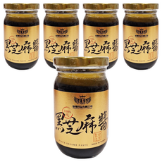 皇翊食品 100%純黑芝麻醬 (全素), 220g, 5罐