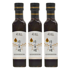 蜂巢氏 醇釀造陳年蜂蜜醋 台灣出產, 250ml, 3瓶