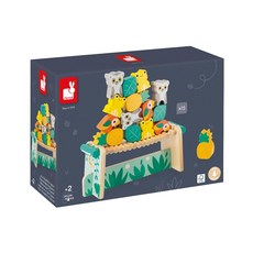 Janod 雨林大冒險 雨林動物疊疊樂, FSC森林認證木材，2歲以上適用, 1組