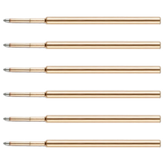 fisher SPACE PEN SPRF系列 美國太空筆筆芯 0.5mm 美國製, 黑色, 6支