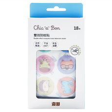 奇哥 Chic a Bon 雙效防蚊貼 18片, 1盒, 動物 多色