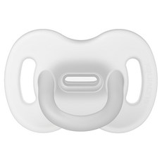 Suavinex 蘇維妮 矽膠一體成形奶嘴 超柔軟富彈性, 第二階段(6個月以上), 白色, 1個