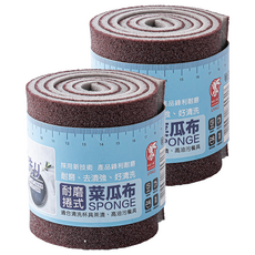 粉彩小兔 耐磨捲式菜瓜布 去漬 好清洗, 12個, 2包