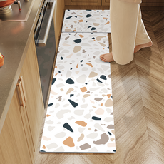 半島良品 科技皮吸水防油地墊 5.0 長款, NP 奶茶水磨石, 1個