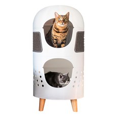 Catrub ONE 喵喵抓抓 德國精品貓公寓/貓跳台/貓窩, 1個, 白色