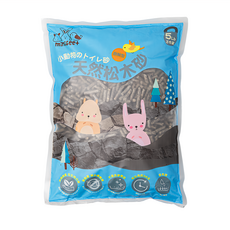 minifeet 小動物崩解型天然松木砂 無毒 可生物分解 低粉塵 吸收力強, 5lb, 5L, 1包, 活性碳