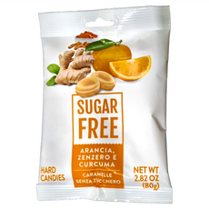 SERRA 夏瑞 義大利無糖柑橘風味薑糖, 80g, 1包
