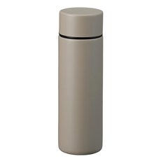 日本進口 多色不鏽鋼口袋保溫瓶, 霧面奶茶色, 130ml, 1個