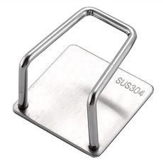 E.dot 多功能 304 瀝水掛勾 瀝水架 海綿架 防水防潮不生鏽, 1個, 不鏽鋼