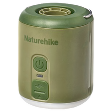 Naturehike Wind-Mini 戶外多功能充氣泵 CNK2300DQ022 ABS材質 氣壓4.5KPa 帶氣嘴 帶火苗燈, 將校綠, 1個