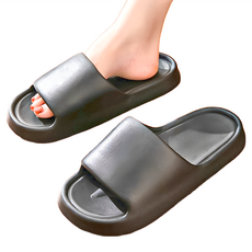 踩屎感拖鞋 4雙, 38~39, 時尚黑, 1組