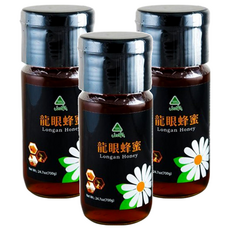 山水 龍眼蜂蜜，濃郁龍眼花甜香，不易結晶，純正蜂蜜，700g, 3瓶