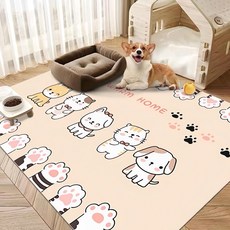 Arbor Home 喬木居家 復古花紋PVC一抹净地墊 寵物之家, 120 x 150cm, 1件