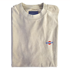 BOHRHOO 復古霓虹印花短袖 100%棉, 2XL, 卡其色