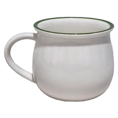 WANDU 瓦讀 芙格陶瓷馬克杯 300ml 6入組, 深綠色, 1組