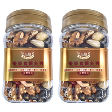 品鮮生活 綜合堅果 大顆黑豆五寶 400g 低溫烘焙 天然香醇 無添加 完整果仁, 2罐