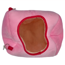 Carno 卡諾 短毛絨圓形倉鼠保暖窩, 粉紅色, 1個