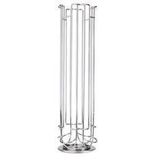 NESCAFE 雀巢咖啡 Dolce Gusto 多趣酷思 咖啡膠囊旋轉型收納架 24顆裝, 銀色, 1個