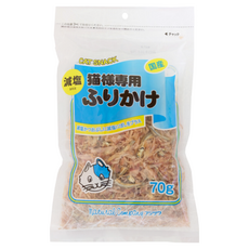 藤澤 減鹽貓咪撒片 70g 可與乾濕糧混合 提高貓咪食慾, 1包, 減鹽