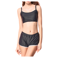 Summer love 夏之戀 大女外搭褲, 黑色