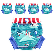 Close Pop in 尿布褲 游泳用 信天翁, 可重複使用, 環保防水, M, 5件